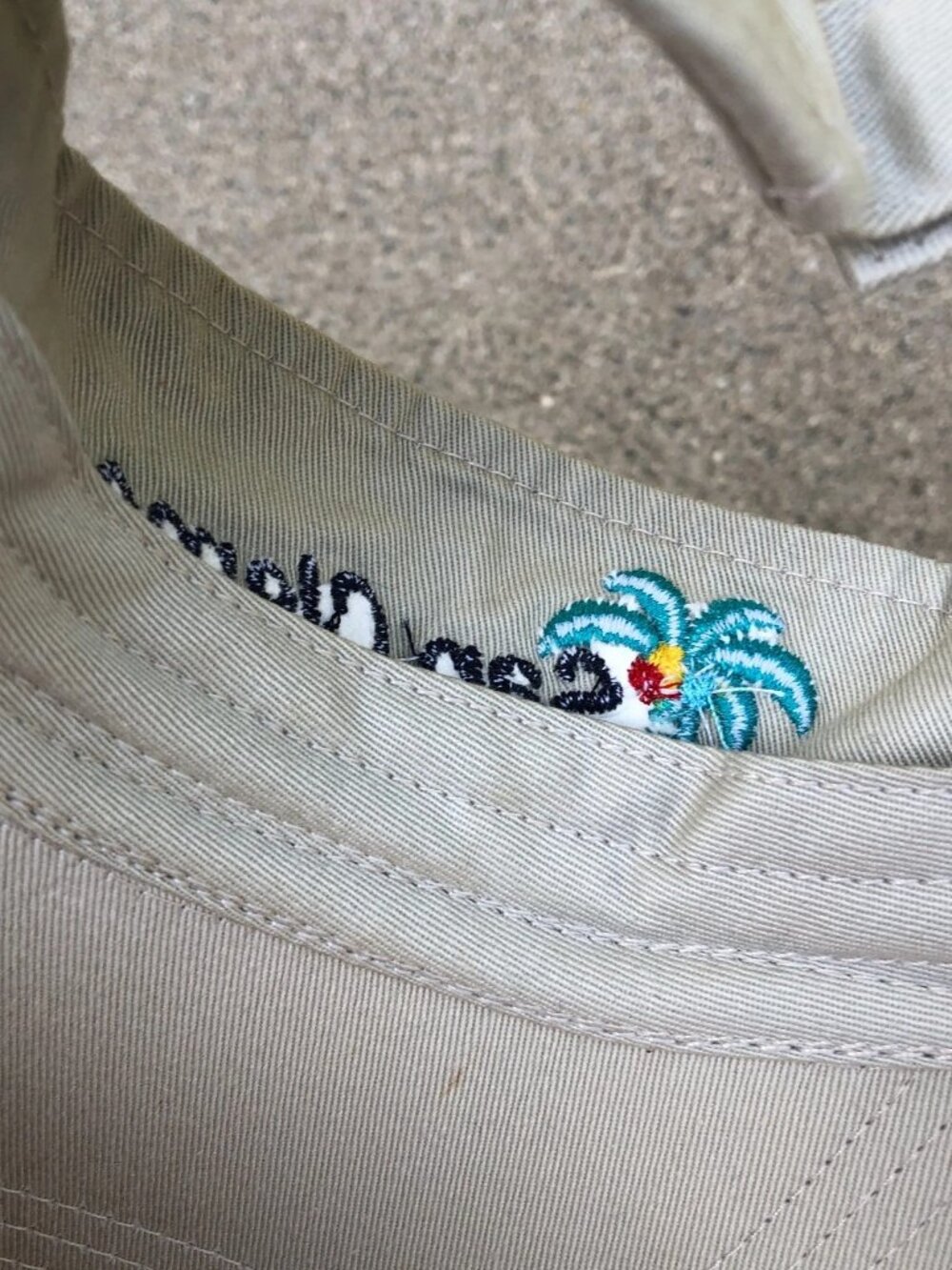 Vintage ANVIL San Clemente Ocean Festival Visor Hat Men's Khaki One Size Cap - Picture 5 of 5